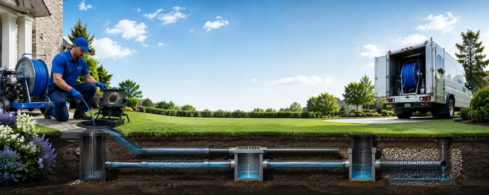 Outdoor drain cleaning information for Union Hill, IL